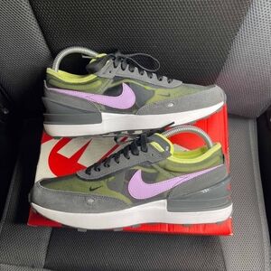 Nike Waffle One off noir lilac lemon twist sz 6Y Girls Youth Kids $90 DC0481-002